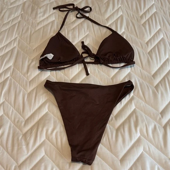 Toluca Swim Classic Brown Bikini Set - Picture 9 of 9